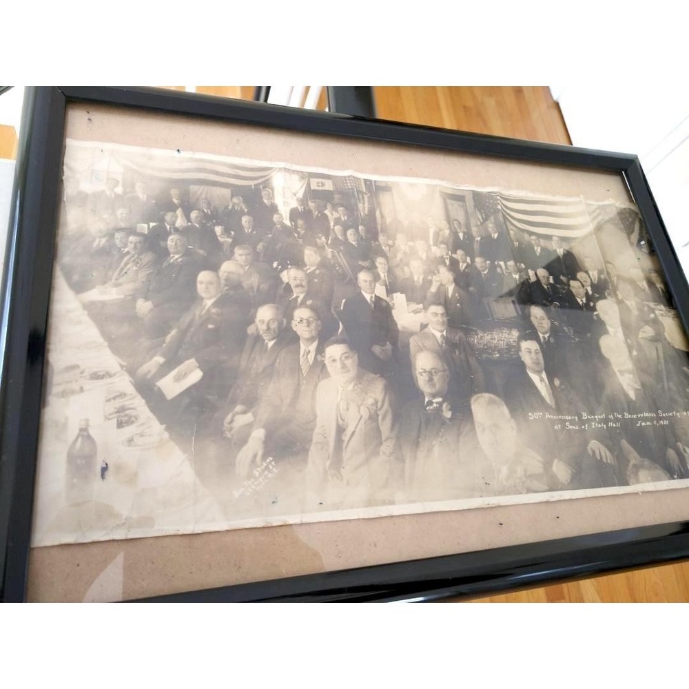 1931 Sons Of Italy 50th Anniversary Photo Providence RI Benevolenza Society - Picture 3 of 4